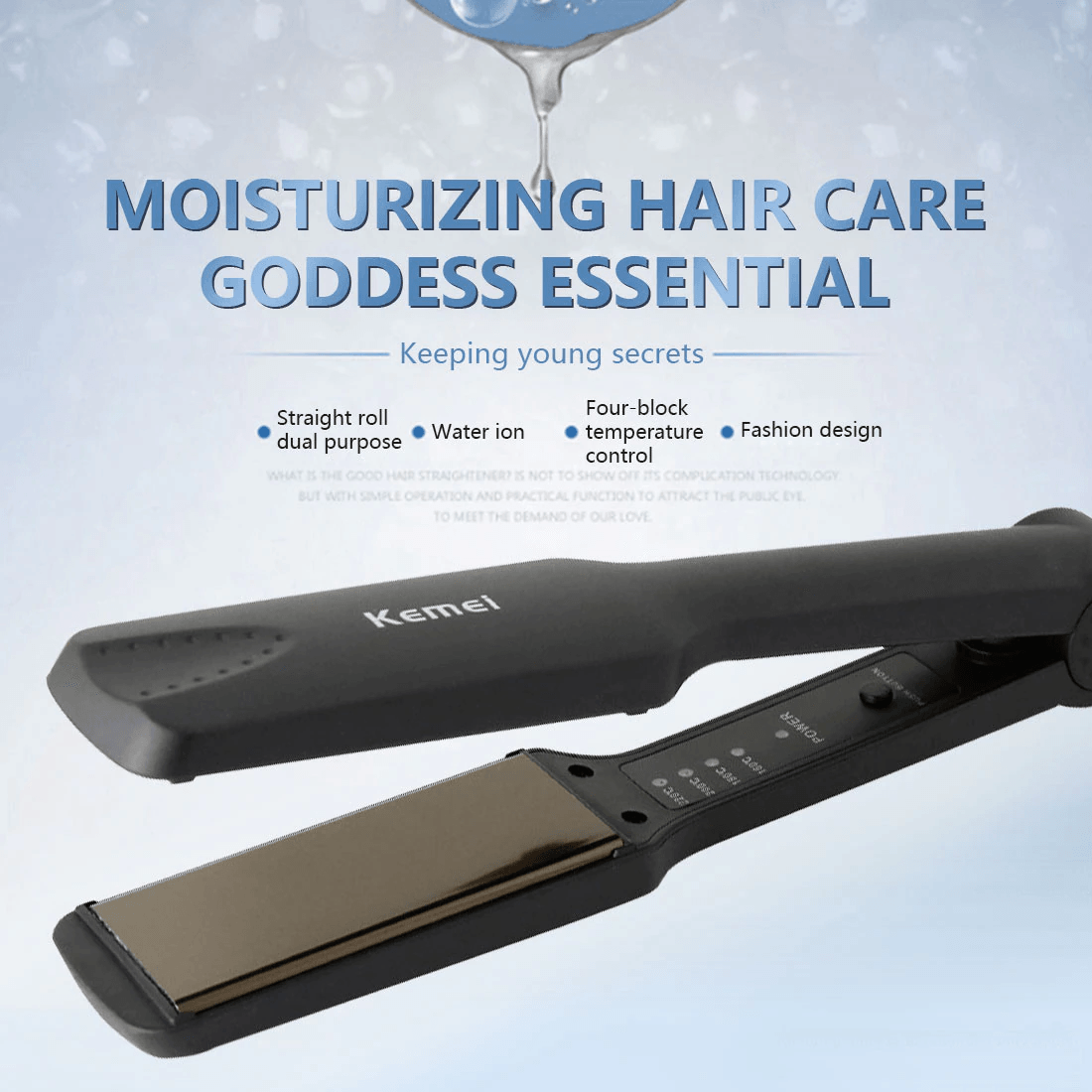 Professional Hair Straightener km329 Straightner with Temperature Control up to 220 C